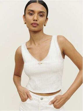 Reformation Sephira Crop Tank Top